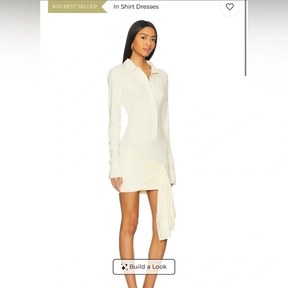 Lioness Elegant Cream Long Sleeve Dress - Picture 5 of 6